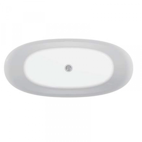 Cada freestanding Florida Aura Slim 170 ovala cu instalatie completa alb [1]