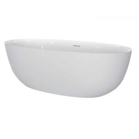 Cazi freestanding - Cada freestanding Florida Aura Slim 170 ovala cu instalatie completa alb