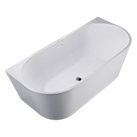 Cazi baie - Cada freestanding, Florida, Beatrice 170, semi-ovala, cu instalatie completa, alb