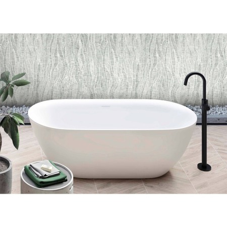 Cada freestanding Hatria, Tiberis 170, ovala, cu instalatie, alb [5]