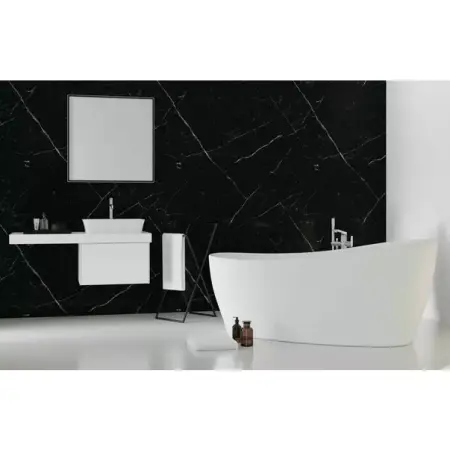 Cada freestanding Ideal Standard Atelier Around 180x85 cm alb - negru lucios [2]