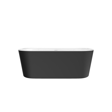 Cazi baie - Cada freestanding Jasmine black lipita de perete 170x85 cm