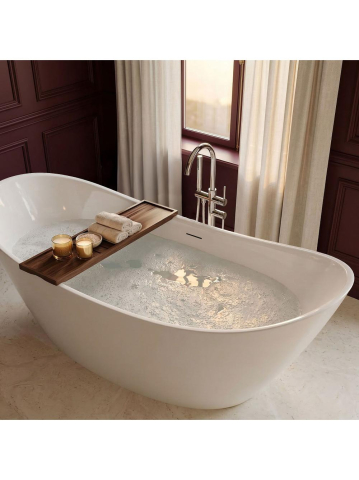 Cada de podea Rea Ferrano 180 alba acrilic 1805x770x700 mm montaj universal [6]