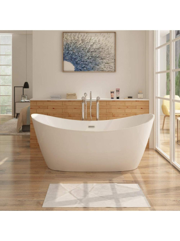 Cada freestanding Rea OLIMPIA 170cm alb [8]