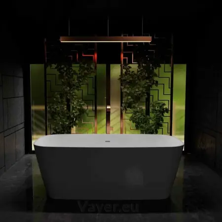 Cada freestanding Vayer Volans alb-negru 151x72 cm fara preaplin [5]