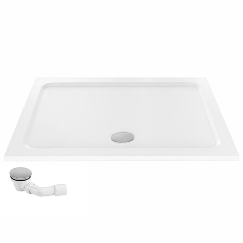 Cada pentru dus din acril Rea Belmond 80x100 alb [2]