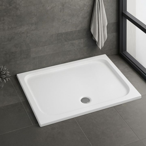 Cada pentru dus din acril Rea Belmond 90x120 alb [5]