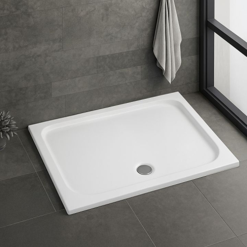 Cada pentru dus din acril Rea Belmond 90x120 alb [1]