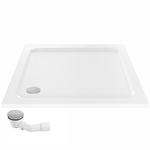 Cada pentru dus din acril Rea Belmond 90x90 alb [2]