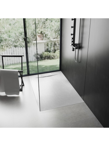 Cadita de dus Bazalt 80x120 cm alb [2]