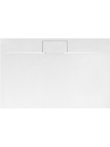 Cadita de dus Bazalt Long 90x120 cm alb [1]