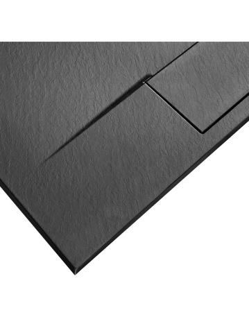 Cadita de dus Bazalt long 90x120 cm negru [4]