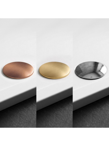 Cadita de dus cu ventil auriu periat Rea Belmond 80x100 cm alb [9]