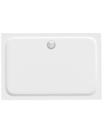 Cabine dus - Cadita de dus cu ventil auriu periat Rea Belmond 80x100 cm alb