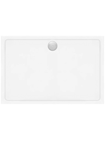 Cabine dus - Cadita de dus cu ventil auriu periat Rea Savoy 80x100 cm alb