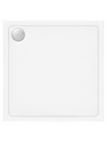 Cabine dus - Cadita de dus cu ventil cupru periat Rea Savoy 80x80 cm alb