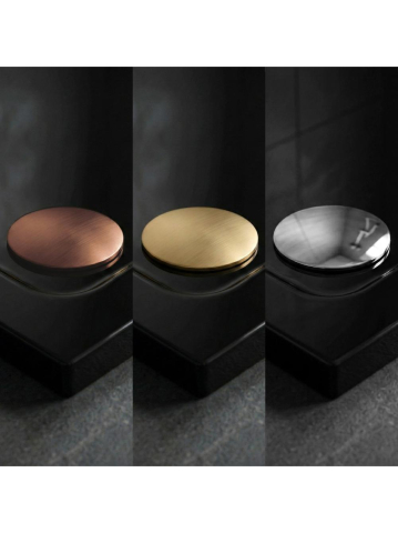 Cadita de dus cu ventil auriu periat Rea Savoy 80x80 cm negru [9]