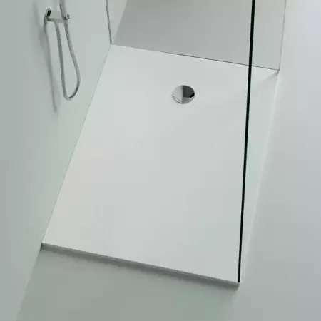 Cabine dus - Cadita de dus dreptunghiulara Marmite Burgos 120x90 cm alb mat