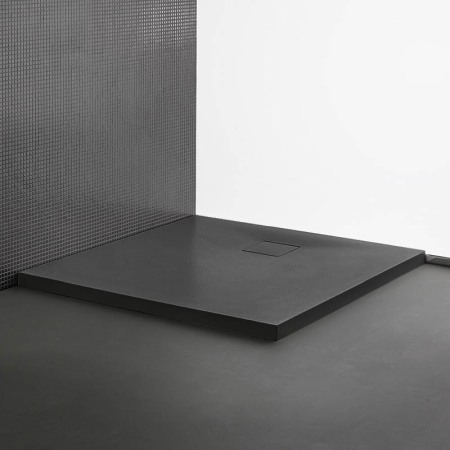 Cadite patrate - Cadita de dus, Kolpasan, Moonwalk, patrata, 90 x 90 cm, antracit