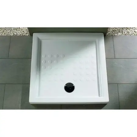 Cadita de dus patrata Gala Atlas 90x90 cm alb [1]