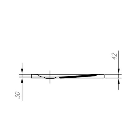Cadita de dus patrata Kolpasan, Evelin, pentru inzidire, 90x90x4.2 cm, acril [2]
