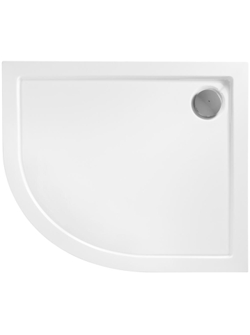  Cadite semitorunde - Cadita de dus Rea Look alb 80x100 cm acrilic montaj pardoseala