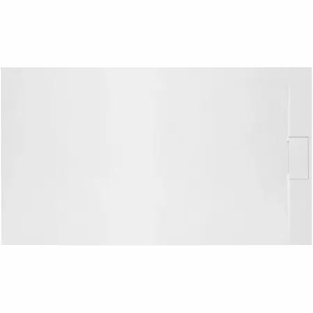 Cabine dus - Cadita dus dreptunghiulara alb Rea Bazalt 80x120 cm