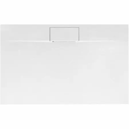 Cabine dus - Cadita dus dreptunghiulara alb Rea Bazalt Long 80x100 cm