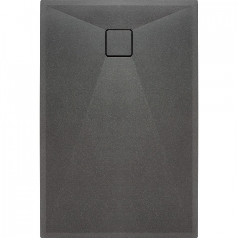 Cabine dus - Cadita dus dreptunghiulara Deante Correo antracit metalic 120x80 cm