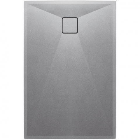 Cabine dus - Cadita dus dreptunghiulara Deante Correo gri metalic 100x90 cm