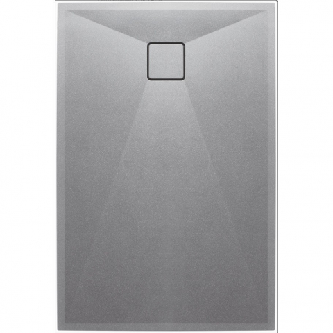 Cabine dus - Cadita dus dreptunghiulara Deante Correo gri metalic 120x80 cm