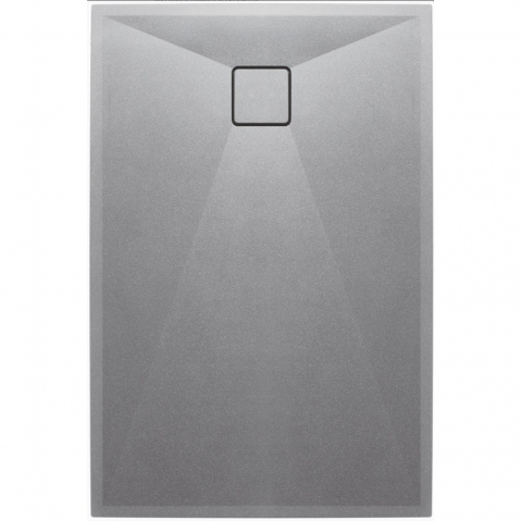 Cabine dus - Cadita dus dreptunghiulara Deante Correo gri metalic 120x90 cm