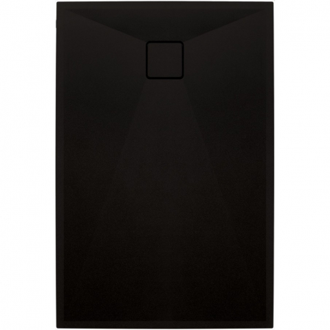 Cabine dus - Cadita dus dreptunghiulara Deante Correo negru mat 100x90 cm
