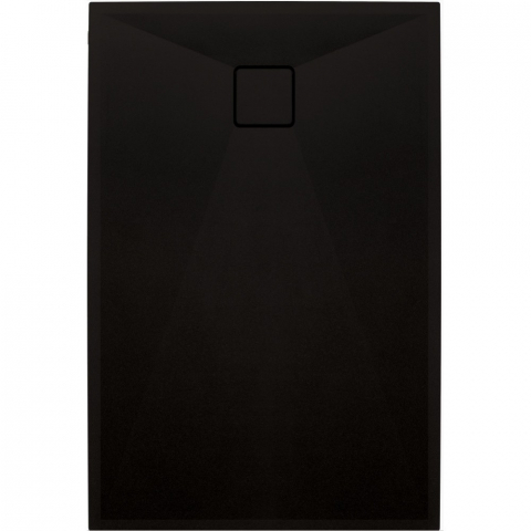 Cabine dus - Cadita dus dreptunghiulara Deante Correo negru mat 120x80 cm