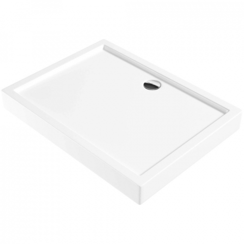 Cabine dus - Cadita dus dreptunghiulara Deante Jasmin Plus alb 100x80 cm