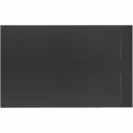 Cabine dus - Cadita dus dreptunghiulara negru Rea Bazalt 80x100 cm