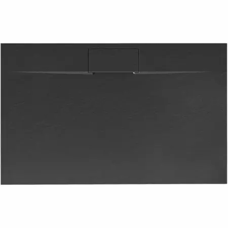 Cadite dreptunghiulare - Cadita dus dreptunghiulara negru Rea Bazalt Long 80x100 cm