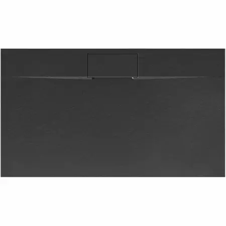 Cadite dreptunghiulare - Cadita dus dreptunghiulara negru Rea Bazalt Long 80x120 cm