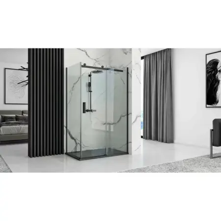 Cadita dus dreptunghiulara Rea Stone 80x120 negru [4]