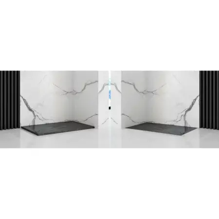 Cadita dus dreptunghiulara Rea Stone 80x120 negru [5]