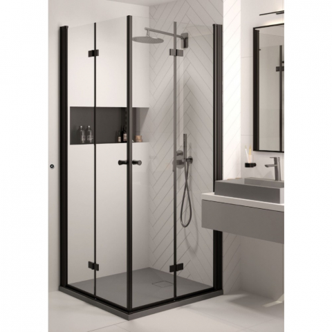 Cadita dus patrata Deante Correo gri metalic 90x90 cm [2]