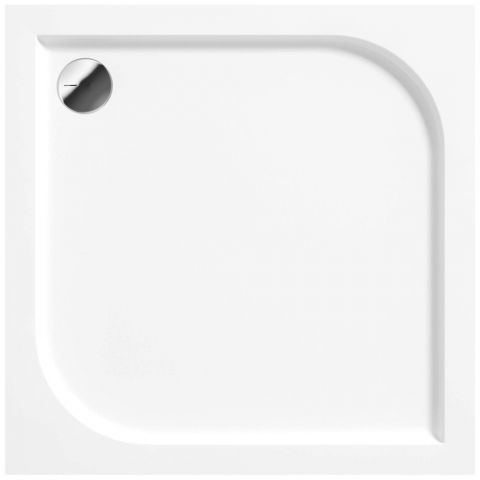 Cadita dus patrata Deante Cubic alb 80x80 cm [1]