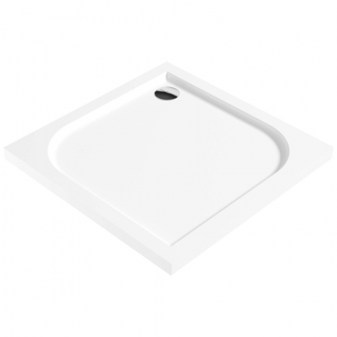 Cadite patrate - Cadita dus patrata Deante Cubic alb 90x90 cm