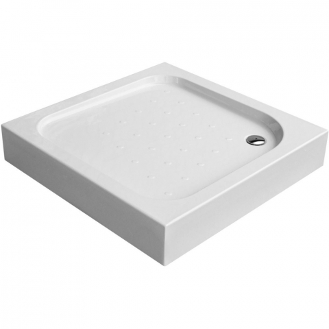 Cadita dus patrata Deante Funkia alb 90x90 cm [1]