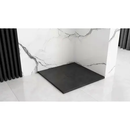 Cadita dus patrata Rea Stone 90x90 negru [6]