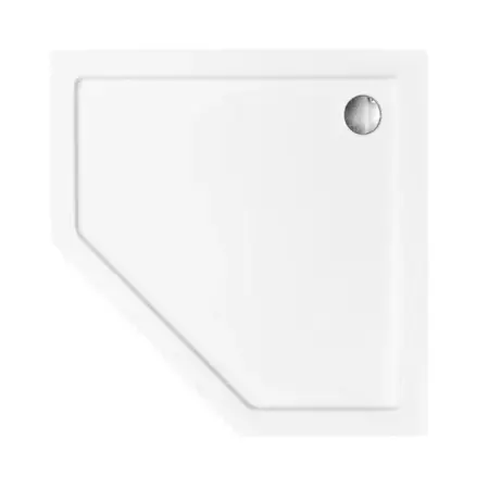 Cadita dus pentagonala Rea Diamond 80x80 alb [4]