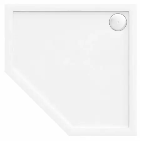 Cadita dus Rea Diamond 90x90 cm alb [2]