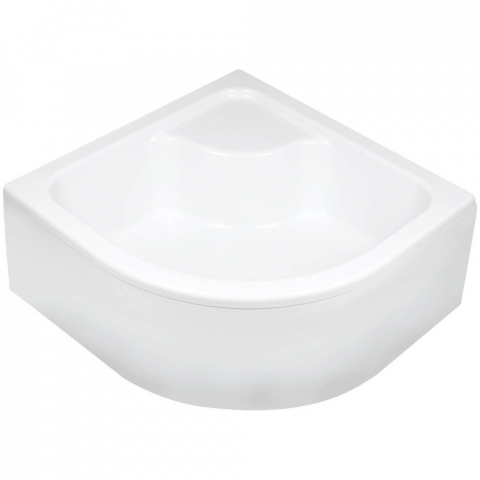 Cadite semirotunde - Cadita dus semirotunda Deante Deep alb 80x80 cm