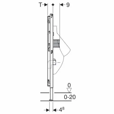 Cadru Geberit Duofix montaj universal pentru pisoar H112cm [3]