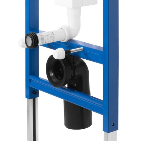 Cadru WC încastrat K011A-Q Rea cu buton T alb sticla [6]